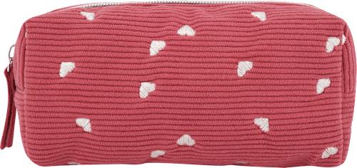 Kosmetiktasche mit Herz-Motiven manòu