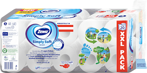 Toilettenpapier Simply Soft 3-lagig XXL-Pack Zewa