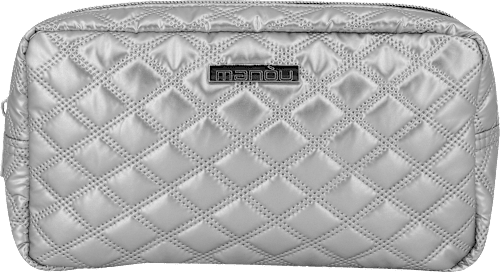 Kosmetiktasche silber  manòu