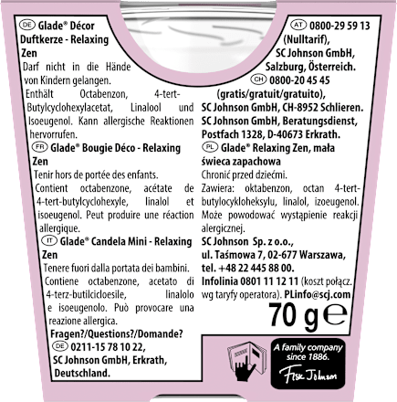 Duftkerze im Glas Relaxing Zen glade