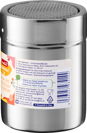 Sită pentru cacao și zahăr din oțel inoxidabil Profissimo