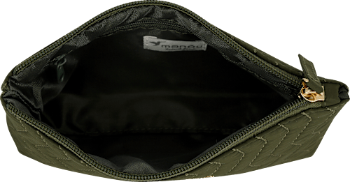 Kosmetiktasche grün gesteppt  manòu