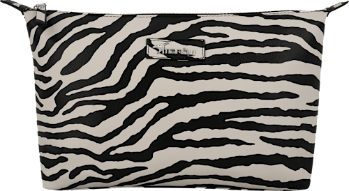 Kulturbeutel Zebra creme/schwarz manòu