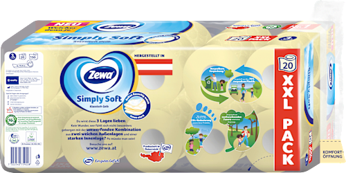 Toilettenpapier gelb comfort 3-lagig XXL-Pack Zewa