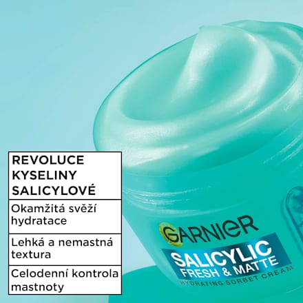 denní pleťový krém Salicylic Fresh & Matte GARNIER