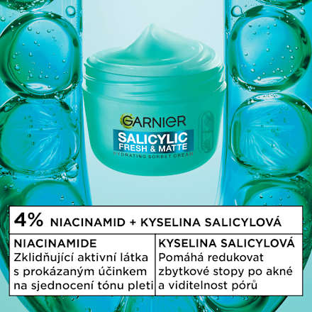 denní pleťový krém Salicylic Fresh & Matte GARNIER