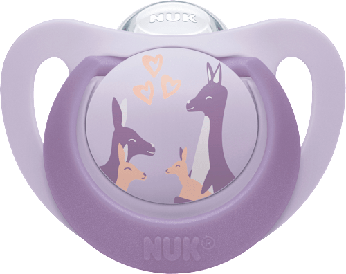 Schnuller First Choice Silikon, rose/lila, 6-18 Monate NUK