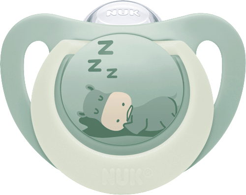 Schnuller First Choice Night Silikon, grün/blau, 0-6 Monate NUK