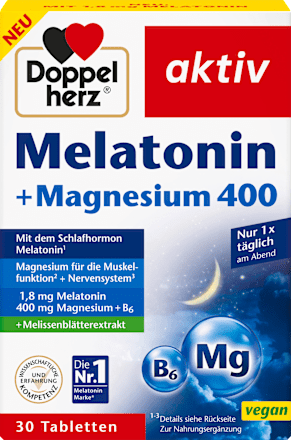 Melatonin + Magnesium 400 Doppelherz