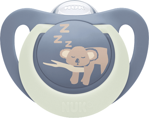 Schnuller First Choice Night Silikon, grün/blau, 18-36 Monate NUK