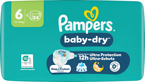 Windeln baby-dry Gr. 6 XL (13-18 kg) Pampers