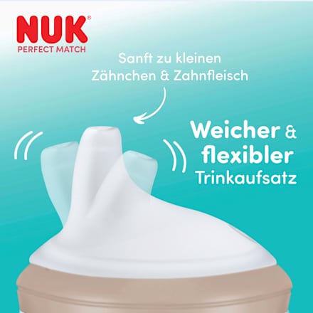 Trinklernflasche Perfect Match braun, ab 6 Monaten, 260 ml NUK