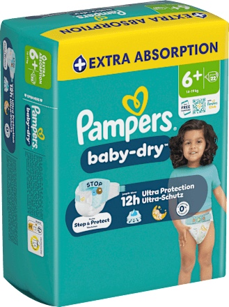 Windeln Gr. 6+ XL (14-19 kg) Pampers baby-dry