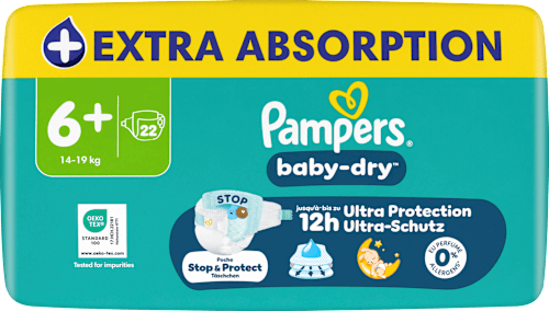 Windeln Gr. 6+ XL (14-19 kg) Pampers baby-dry