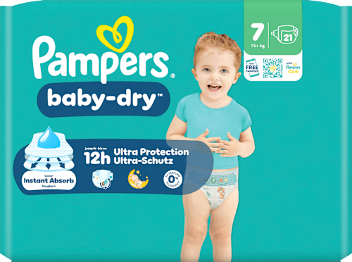 Windeln Gr. 7 XL (15+ kg) Pampers baby-dry