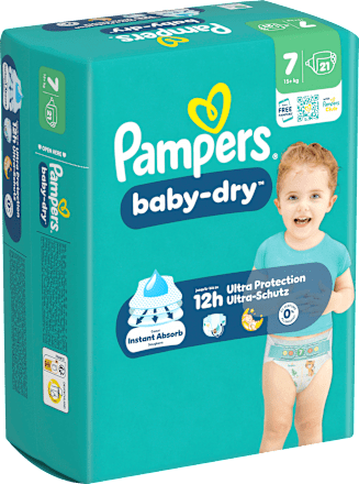 Windeln baby-dry Gr. 7 XL (15+ kg) Pampers