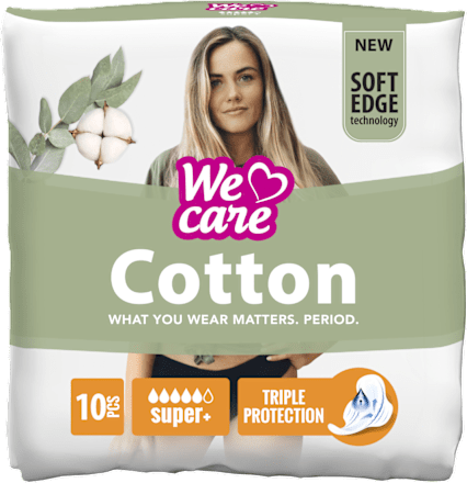 Absorbante super plus din bumbac We care