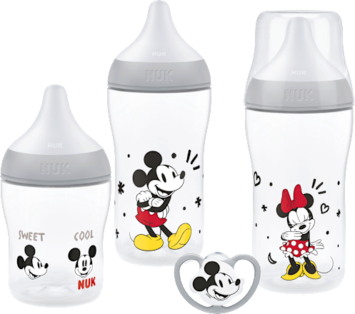 Geschenkset Babyflaschen & Schnuller Perfect Match Disney Mickey Mouse 4tlg NUK