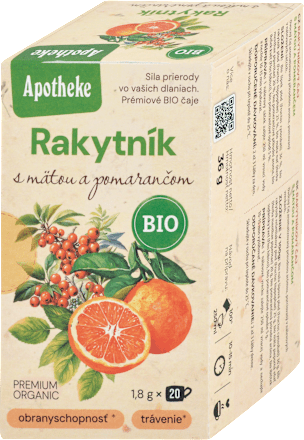 Bio Rakytníkový čaj s mätou a pomarančom Apotheke