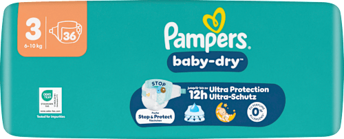 Windeln baby-dry Gr. 3 (6-10 kg)  Pampers