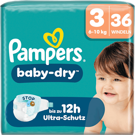 Windeln Gr. 3 (6-10 kg)  Pampers baby-dry