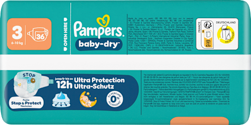 Windeln Gr. 3 (6-10 kg)  Pampers baby-dry