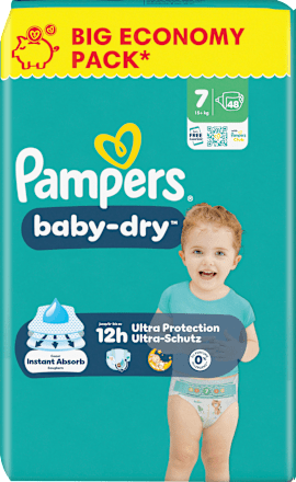 Windeln Gr. 7 XL (15+ kg) Big Pack  Pampers baby-dry