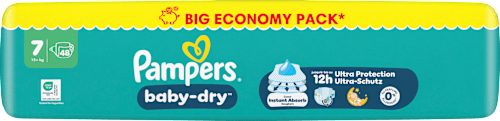 Windeln Gr. 7 XL (15+ kg) Big Pack  Pampers baby-dry