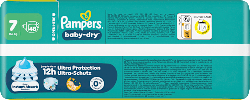 Windeln Gr. 7 XL (15+ kg) Big Pack  Pampers baby-dry