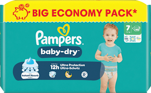 Windeln Gr. 7 XL (15+ kg) Big Pack  Pampers baby-dry