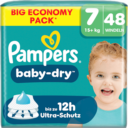 Windeln Gr. 7 XL (15+ kg) Big Pack  Pampers baby-dry
