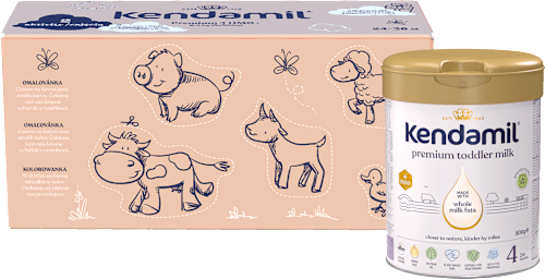 Mliečny nápoj pre malé deti 4 + darček Kendamil