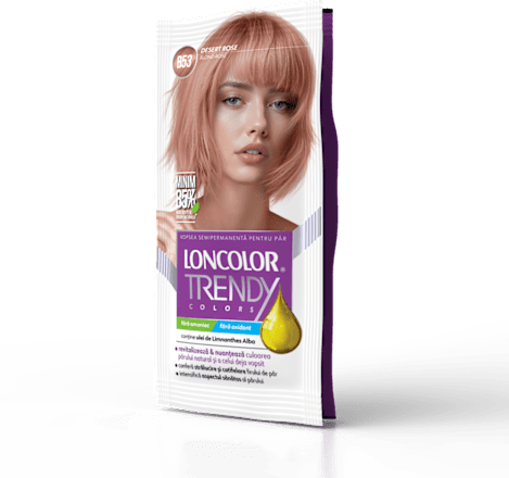Vopsea semipermanentă B53 Blond rose  LONCOLOR TRENDY