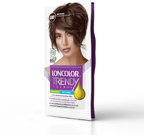 Vopsea semipermanentă C45 Castaniu ciocolatiu LONCOLOR TRENDY