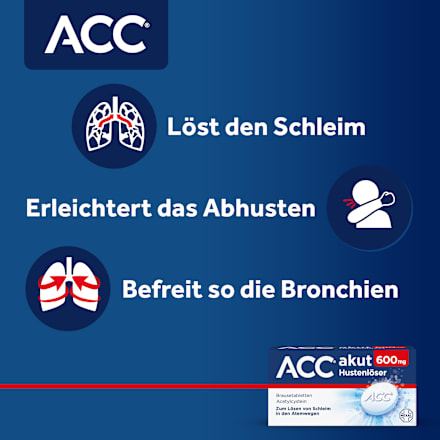 ACC akut 600 mg Hustenlöser Brausetabletten ACC