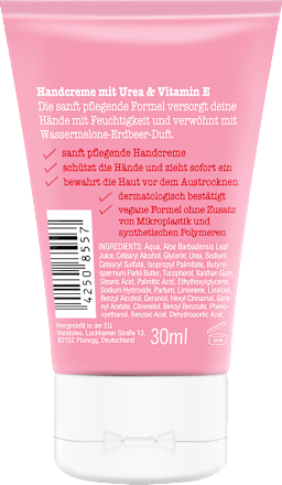 Handcreme weekend feeling Wassermelone & Erdbeere, Reisegröße treaclemoon
