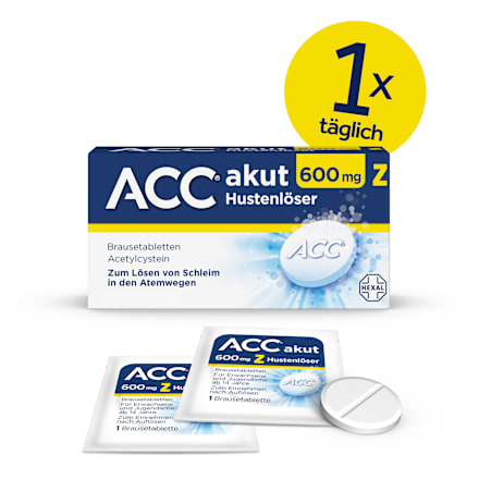 ACC akut 600 mg Z Hustenlöser Acetylcystein, Brausetabletten  ACC