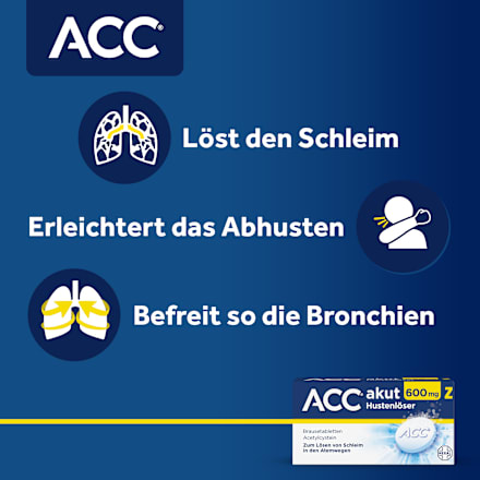 ACC akut 600 mg Z Hustenlöser Acetylcystein, Brausetabletten  ACC