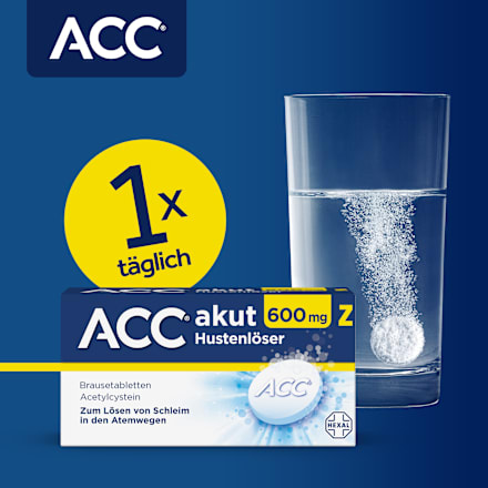 ACC akut 600 mg Z Hustenlöser Acetylcystein, Brausetabletten  ACC