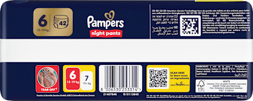 Baby Pants night Gr. 6 (13-19 kg) Big Pack Pampers baby-dry