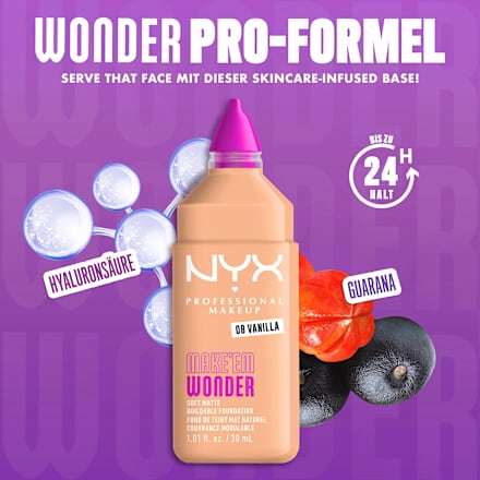 Foundation Make 'EM Wonder 08 Vanilla NYX PROFESSIONAL MAKEUP