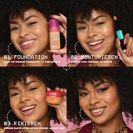 Foundation Make 'EM Wonder 17 Medium Olive NYX PROFESSIONAL MAKEUP