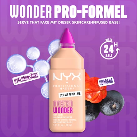 Foundation Make 'EM Wonder 02 Fair Porcelain NYX PROFESSIONAL MAKEUP