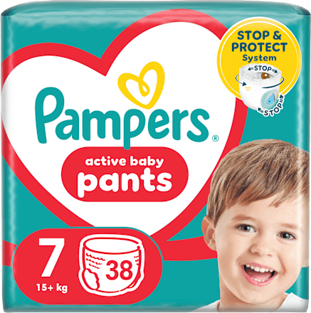 Scutece chiloțel numărul 7, 17kg+  Pampers active baby
