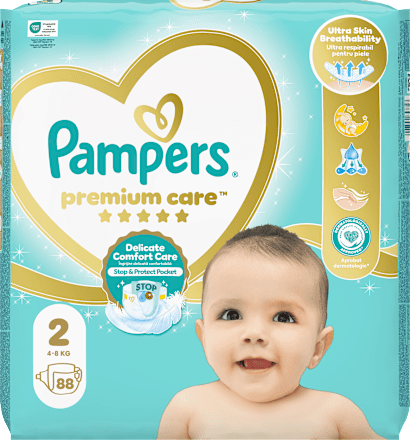 Пелени Premium Care, размер 2 (4-8 kg) Pampers Premium Care