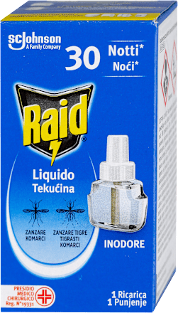 Polnilo za električni aparat proti komarjem Liquido Classic Raid