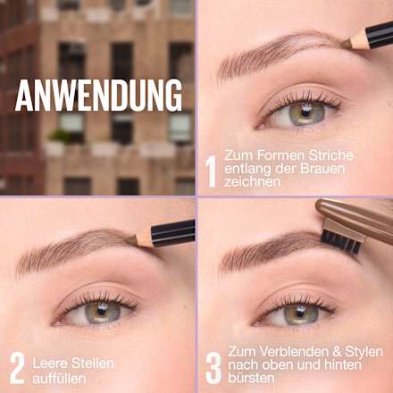 Augenbrauenstift Quick Shaper 06 Black Brown MAYBELLINE NEW YORK