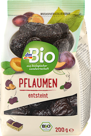 Trockenfüchte, Pflaumen entsteint dmBio