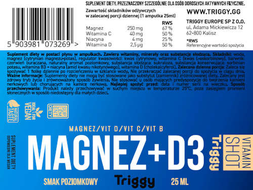 Shot Magnez + Witamina D3 Triggy