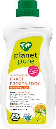 Prací prostriedok na farebnú bielizeň Pomarančový kvet planet pure